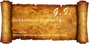 Gottstein Izabella névjegykártya